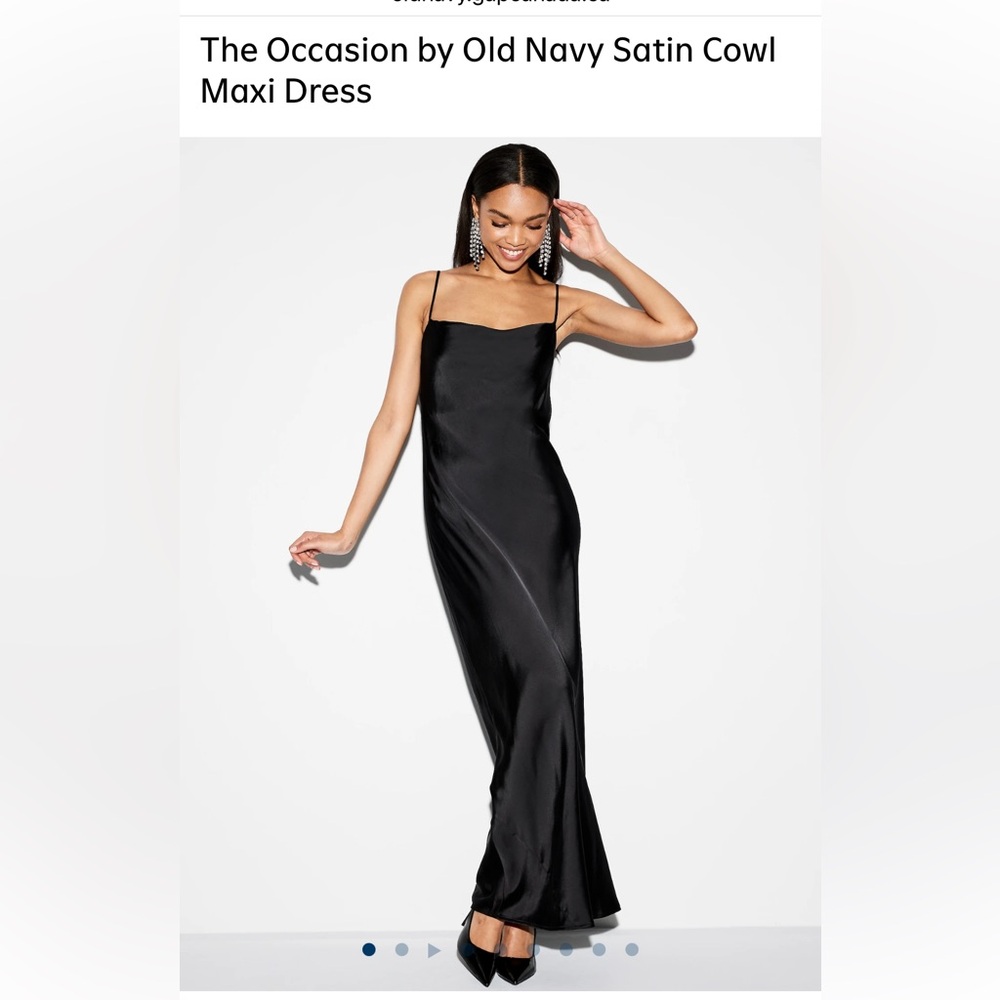 The Occasion by Old Navy Satin Cowl Maxi Dress - SMALL - BNWT